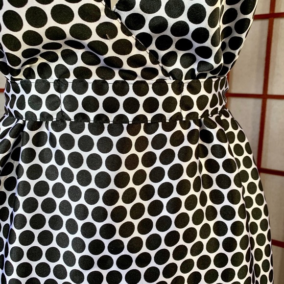 Derek Heart Shimmery Polka Dot A-line Midi - Picture 4 of 8